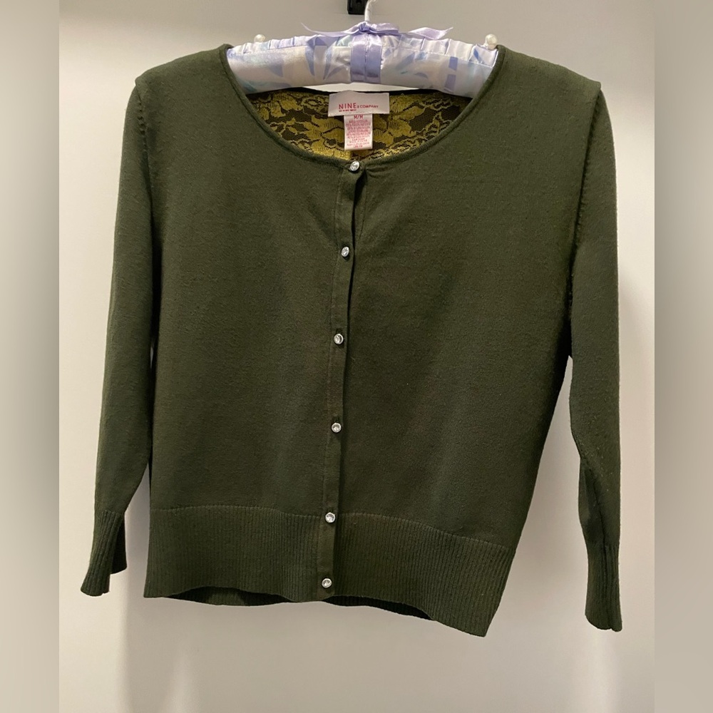 Nine & Co. Olive Green Women's Sweater